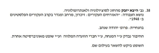 ח"כ היבא יזבק קיבלה תואר דוקטור מאוניברסיטת ת"א