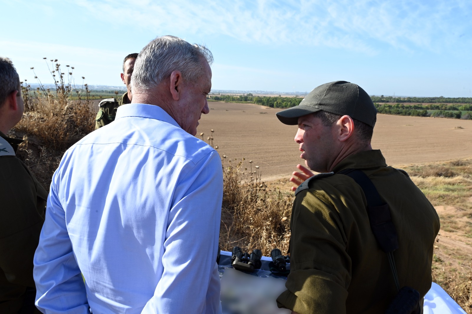 לראשונה בתור שר הביטחון: גנץ ביקר בעוטף עזה