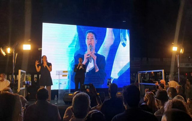 מיכאלי: "אני כאן לייצג את כל אלה שהצביעו לגנץ ואשכנזי" (ללא קרדיט)