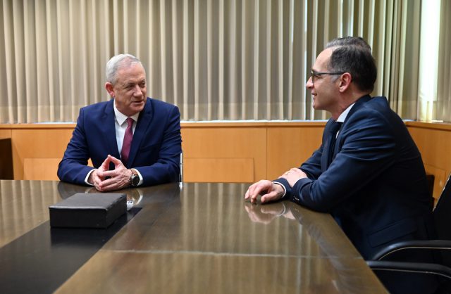 גנץ ושר החוץ הגרמני הייקו מאס