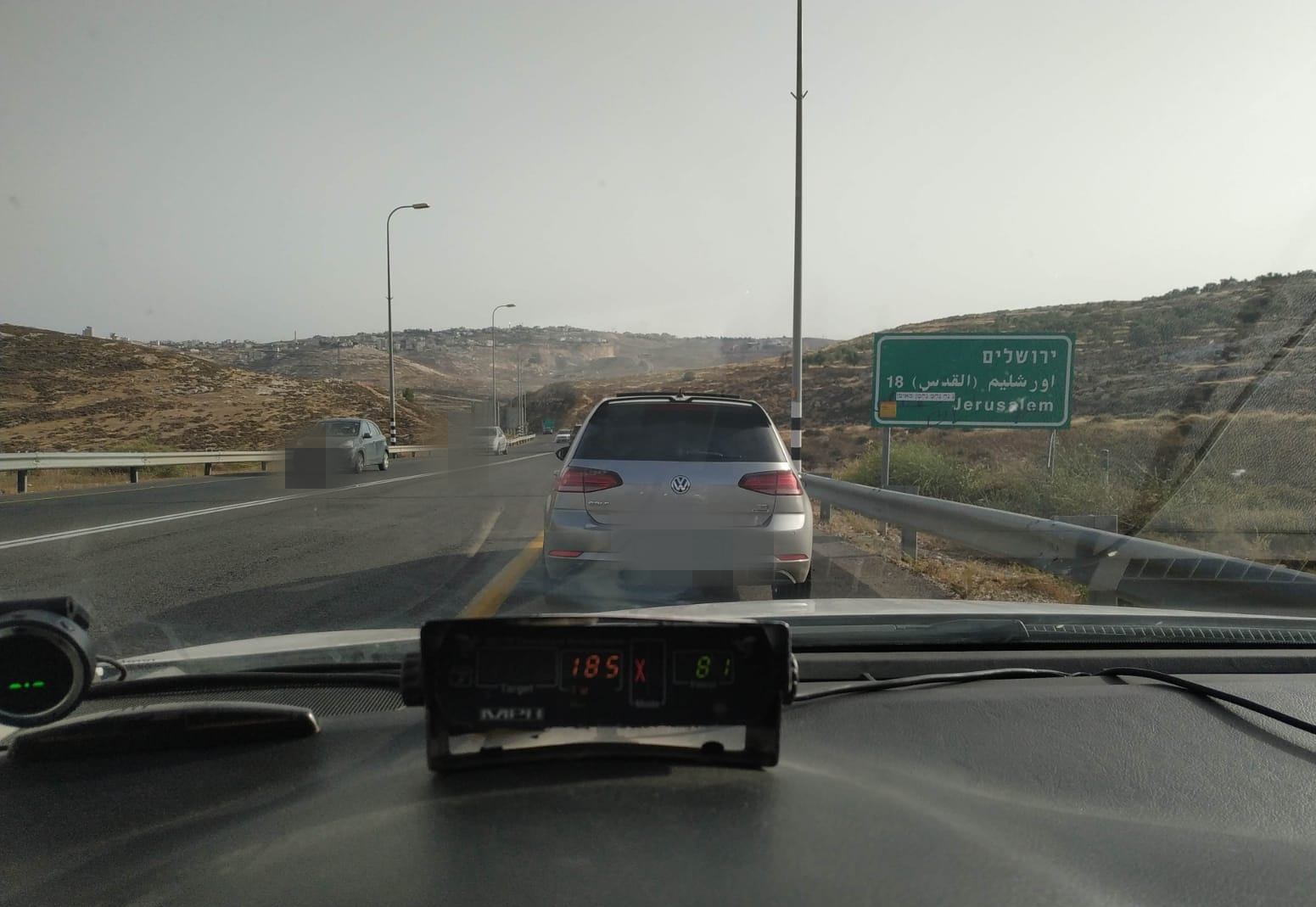 הנהג הערבי ש'טס' בכבישי יו"ש נעצר