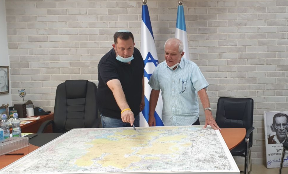 חיים כץ בסיור בשומרון עם יוסי דגן