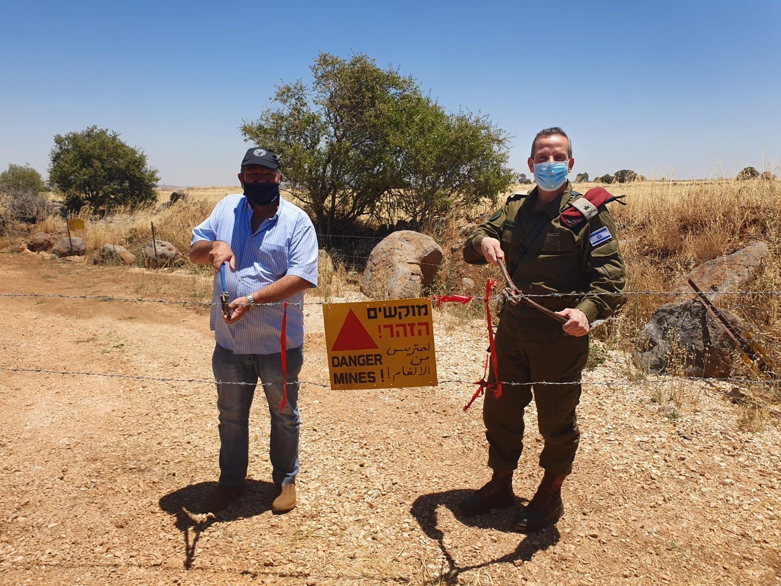 עמק הבכא נוקה ממוקשים והפך לשדה חקלאי