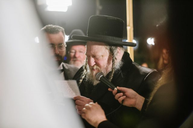 האדמו״ר מפיטסבורג בחתונתה של גדעון
