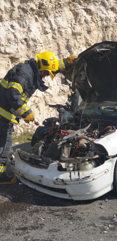 תאונת דרכים קשה ליד יצהר; בן 20 פצוע קשה