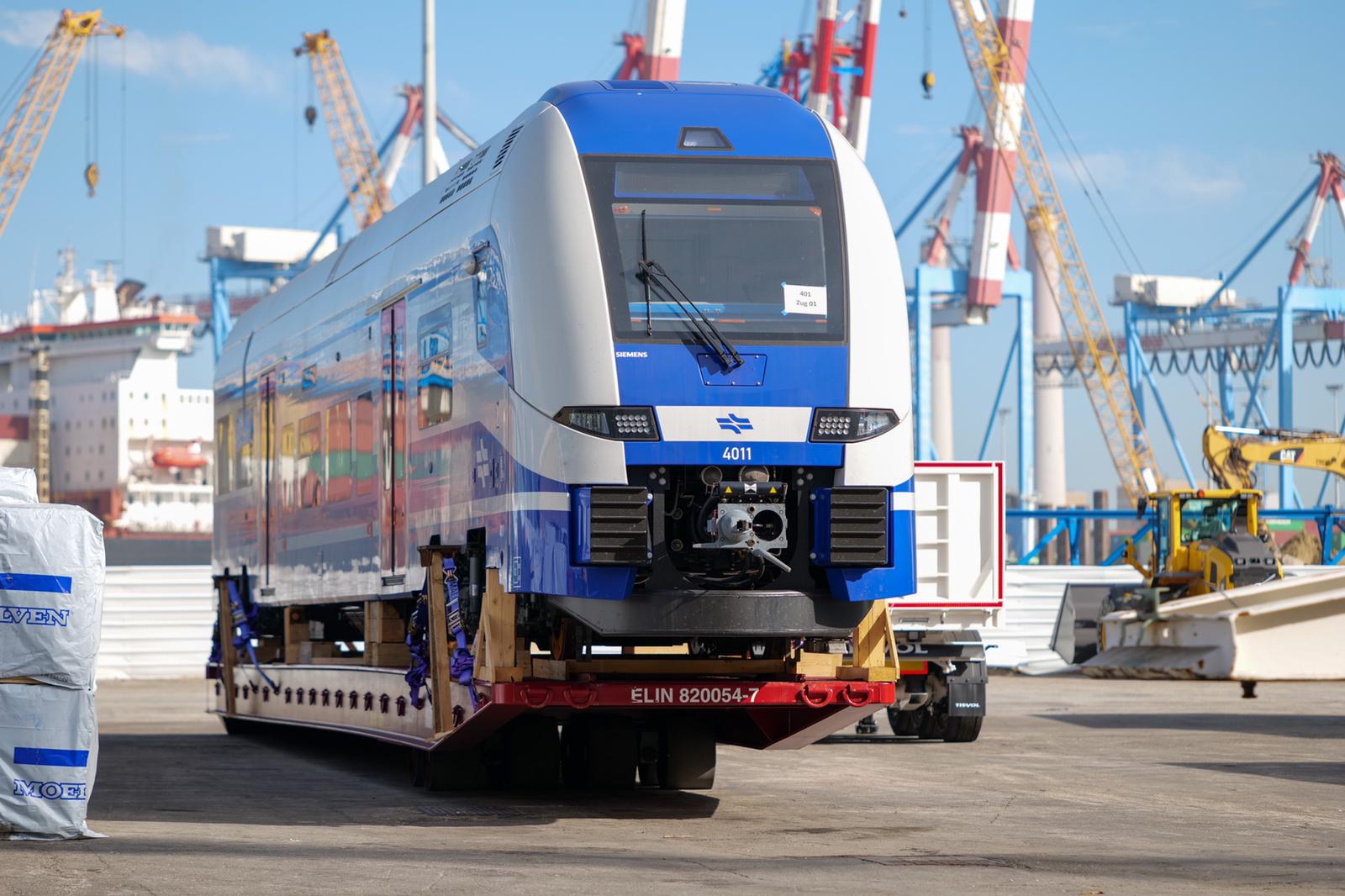 הרכבות החשמליות החדשות הגיעו לישראל