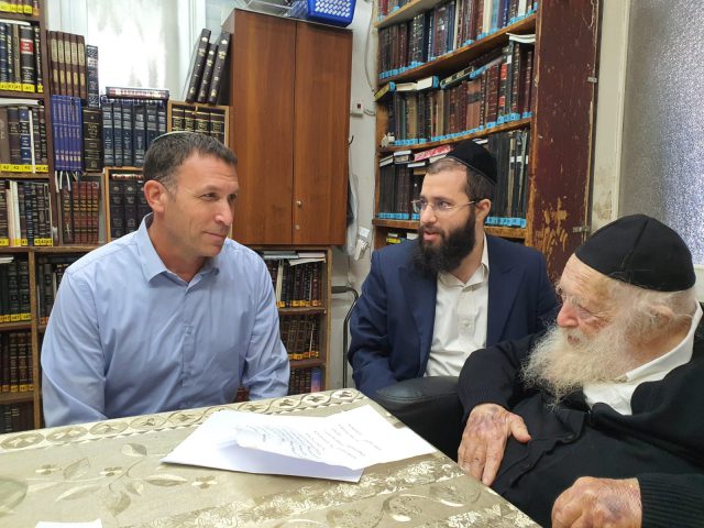 ח"כ מתן כהנא עם הרב קנייבסקי