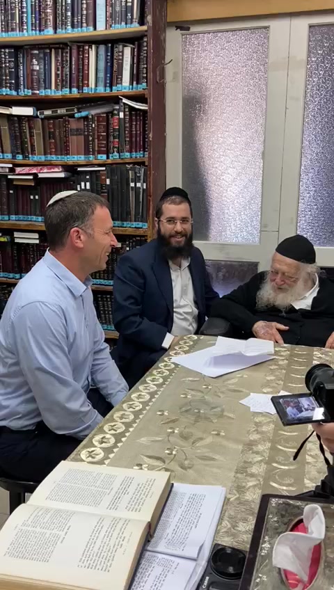 מתן כהנא עם הרב קנייבסקי