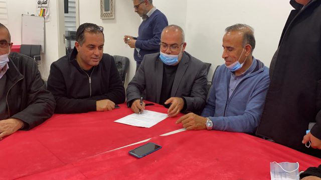 הרשימה המשותפת חותמים (צילום דוברות)
