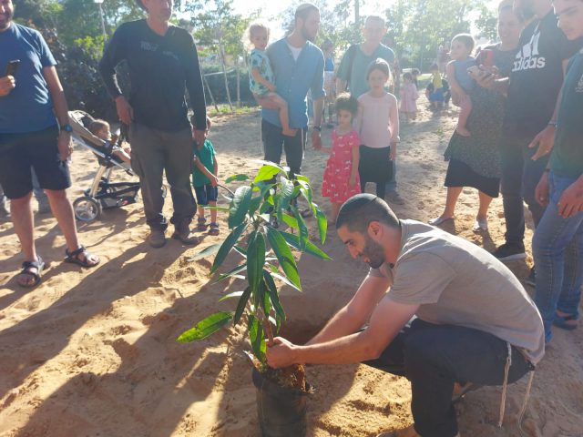 שתילים של תקוה: הילדים שתלו בבורות הפצמ"רים