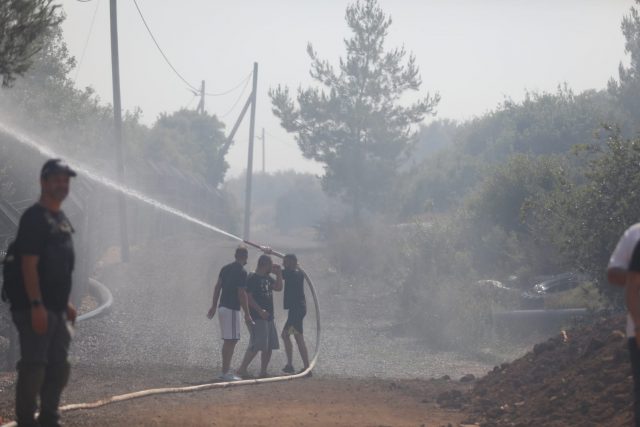 רחובות שלמים פונו, עשן מכסה יישובים בגוש עציון