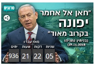 המונה יורד: נתניהו כבר לא יפנה את חאן אל אחמר