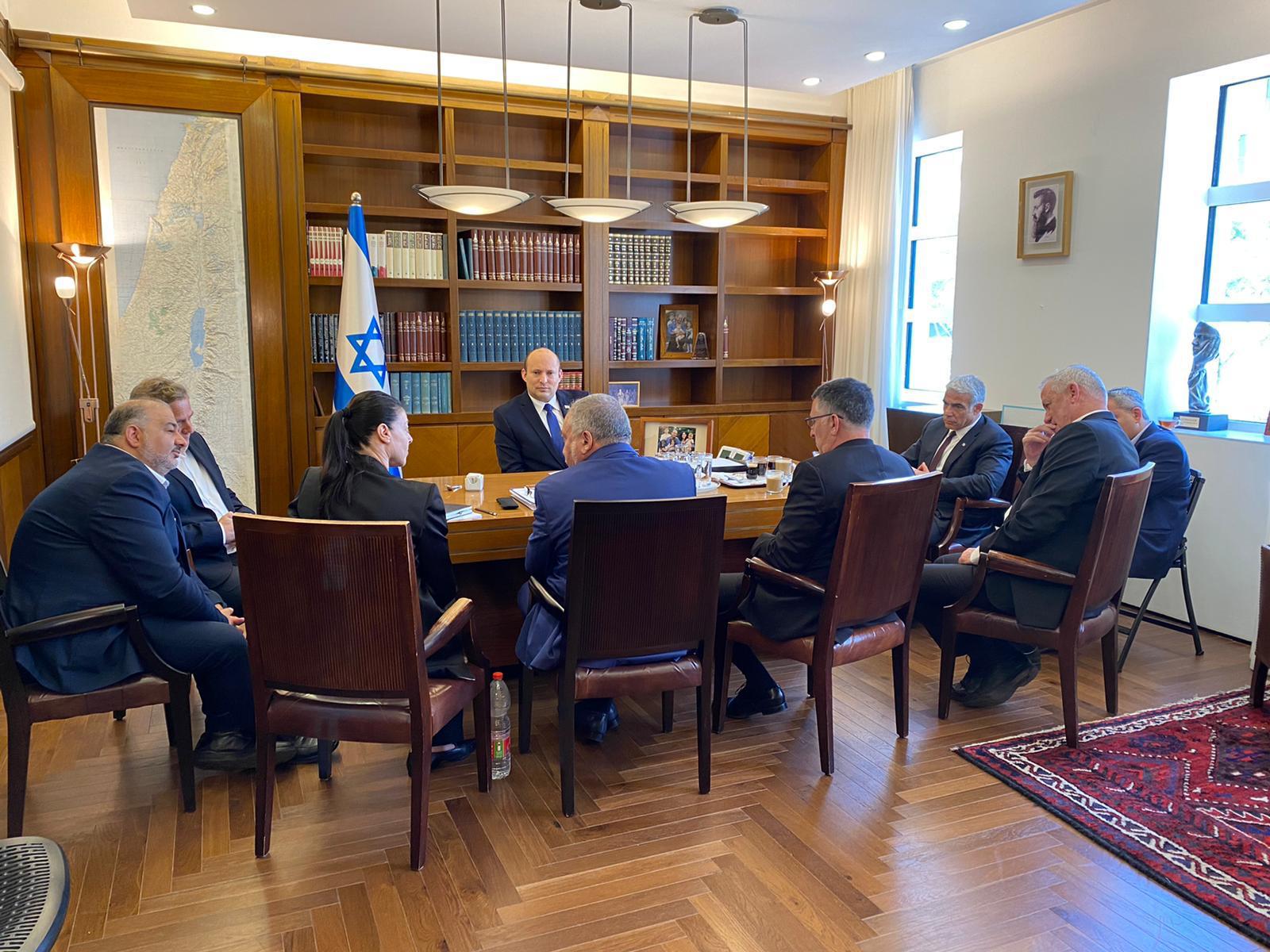 ראשי הקואליציה אצל ראש הממשלה
