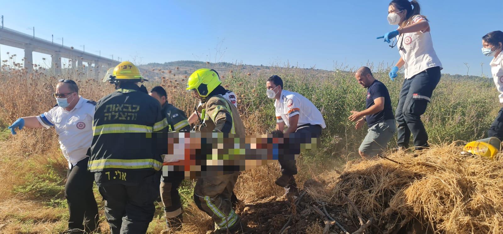 שני פצועים קשה בהתרסקות מצנח רחיפה
