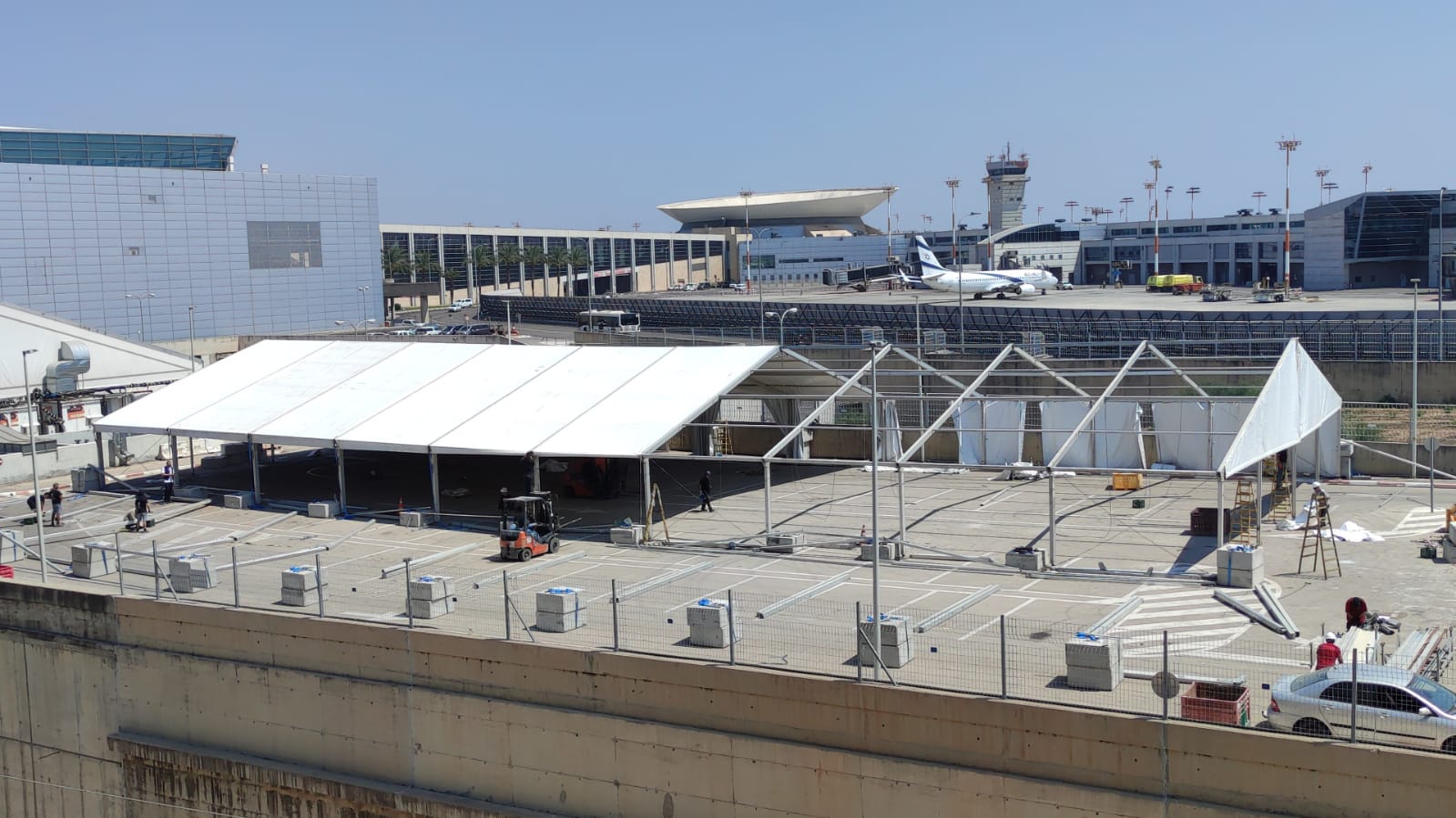 נערכים לטיסות הקיץ: אוהל ענק לבדיקות יוקם בנתב"ג