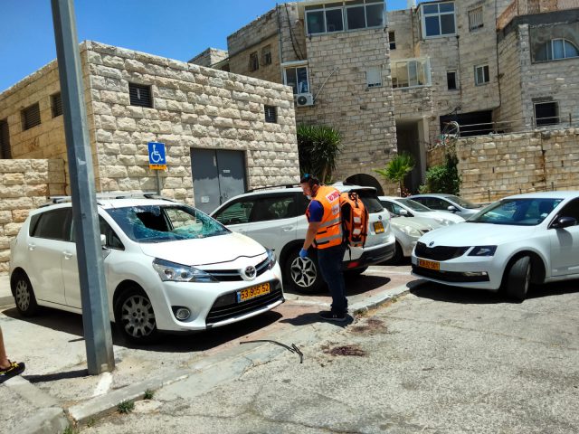 זירת הנפילה בגילה (דוברות איחוד הצלה)