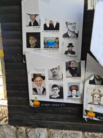 מזעזע: צעירים השחיתו לוח זיכרון להרוגי מירון | צפו