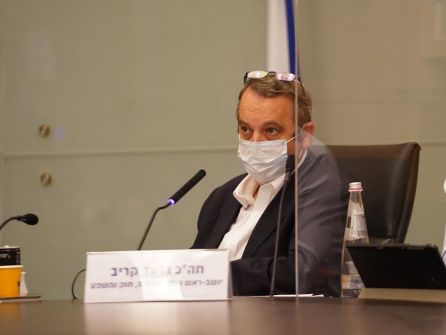 יו"ר הועדה גלעד קריב (דוברות הכנסת, דני שם טוב)