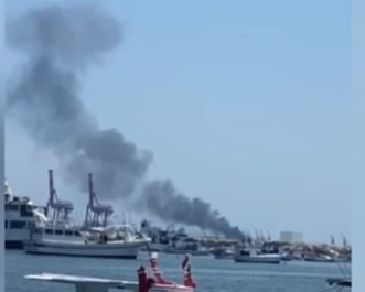 דיווח בסוריה: פיצוץ בספינה בנמל לטקיה, 2 נפצעו