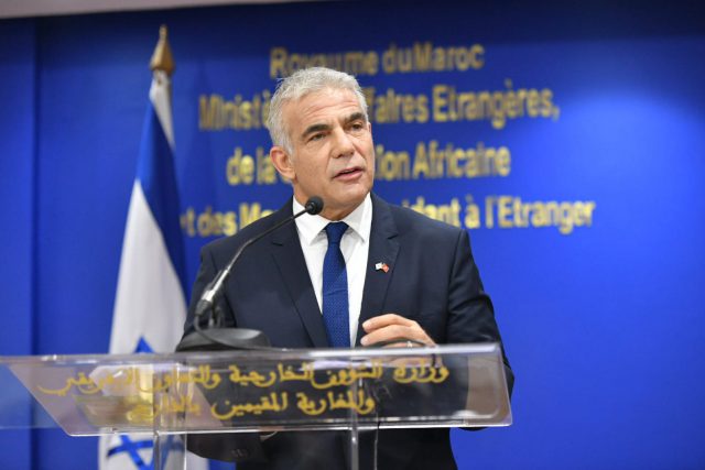 לפיד במרוקו: מלחמה היא לא מה שאנו רוצים לילדינו