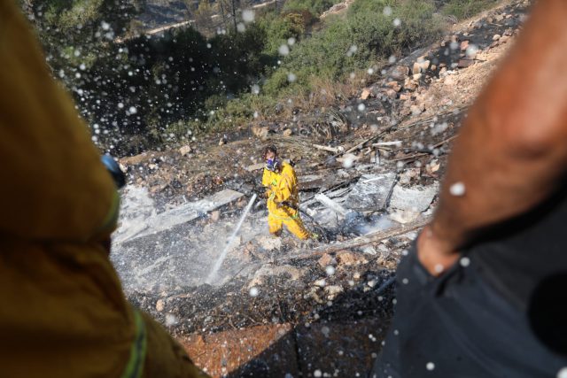 נאבקים בלהבות: במרבית הגזרות הגיעו להכלה של האש