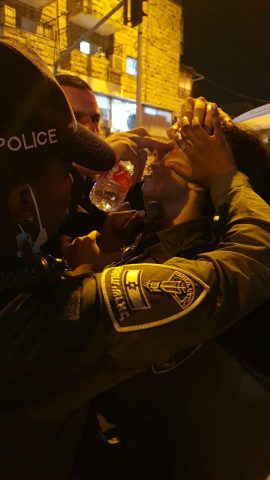 חיילת מג"ב הותקפה במהלך הפגנת חרדים בירושלים
