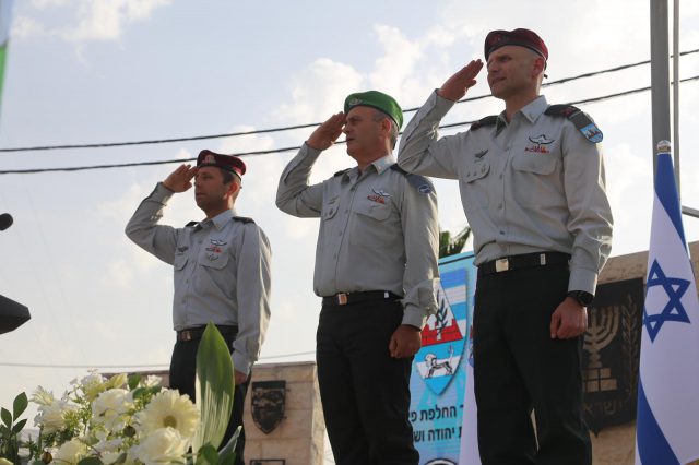 נכנס לתפקידו מפקד אוגדת אזור יהודה ושומרון