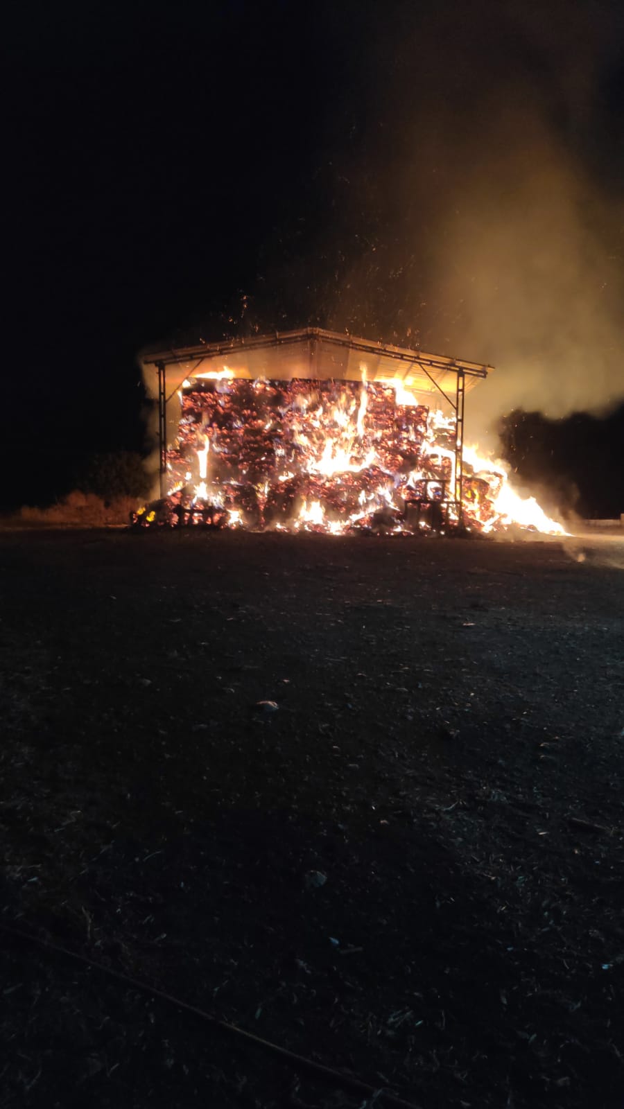 הפשיעה החקלאית: הציתו מבנה בקיבוץ בצפון
