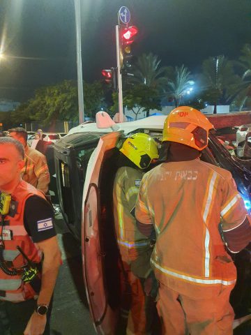 דנה לפידות ההריונית נקלעה לתאונת דרכים
