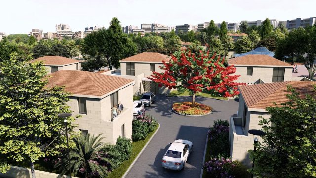 שכונת הבוסתנים (קרדיט הדמייה: אנטון ברונשטיין)