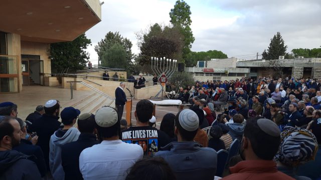 לווית הרב פרל זצ"ל (קרדיט: יצחק פריד-מועצת גוש עציון)