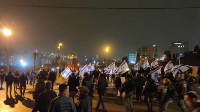 ההפגנה בשייח ג'ראח (חיים גולדברג)
