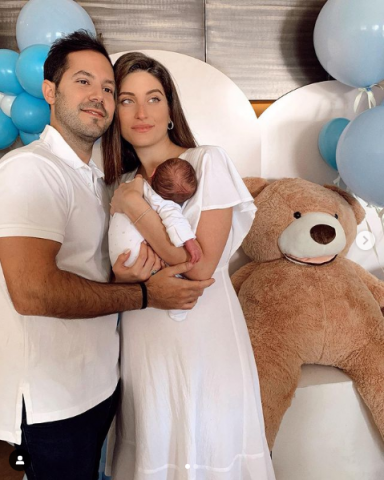 דנה זרמון עם בעלה גיא בברית של הבן אדם