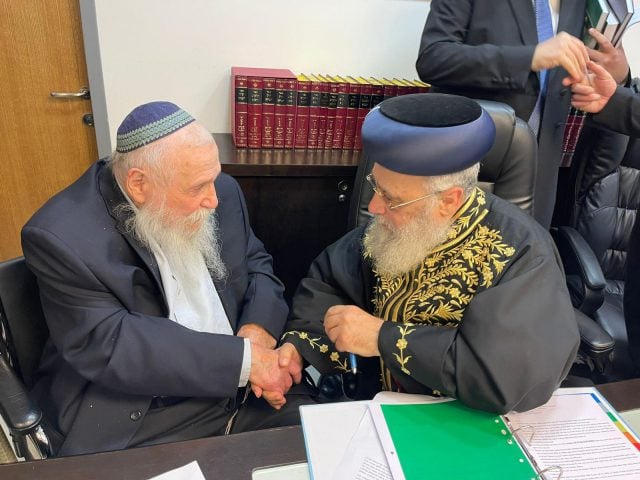 הרב דרוקמן עם הרב יצחק יוסף