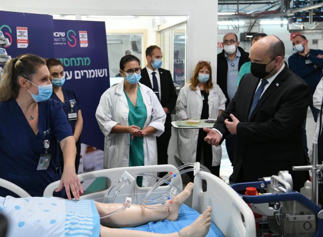 בנט בביקור השבוע בתל השומר
