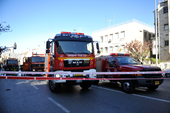 ראשוני: שריפת יער ליד בית שמש, צוותי כיבוי במקום