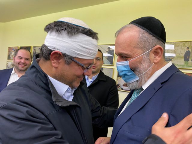 אפילו בן גביר הפצוע הגיע ליום הולדת לדרעי (דוברות ש"ס)