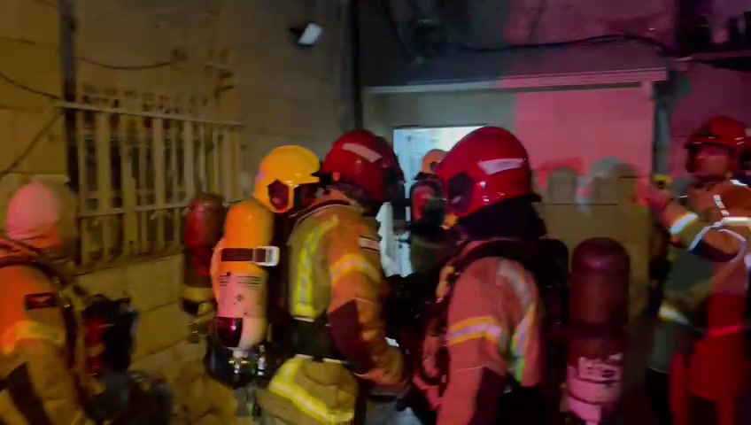 שריפה פרצה בבניין של אליעזר ברלנד בירושלים