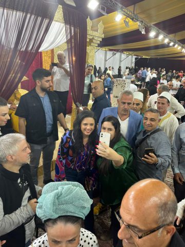 שקד בחגיגת המימונה בתעשייה האווירית