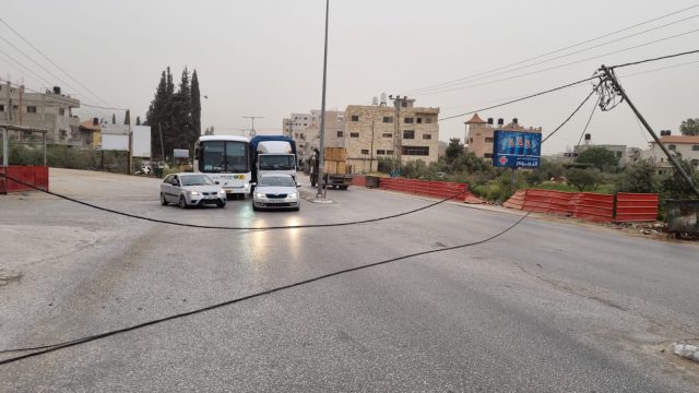 הכבל שקרס בכביש 60