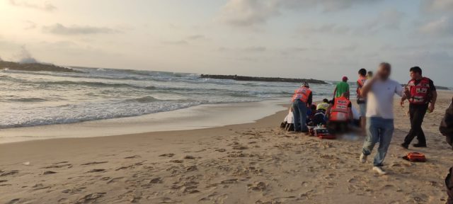 אשקלון: נקבע מותו של הגבר שנמשה מהמים בחוף