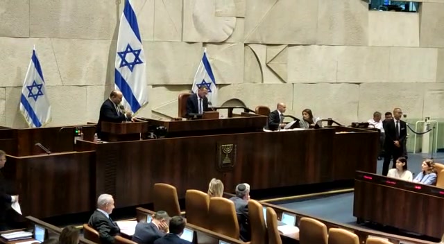 בן גביר בנט צעקות מליאה