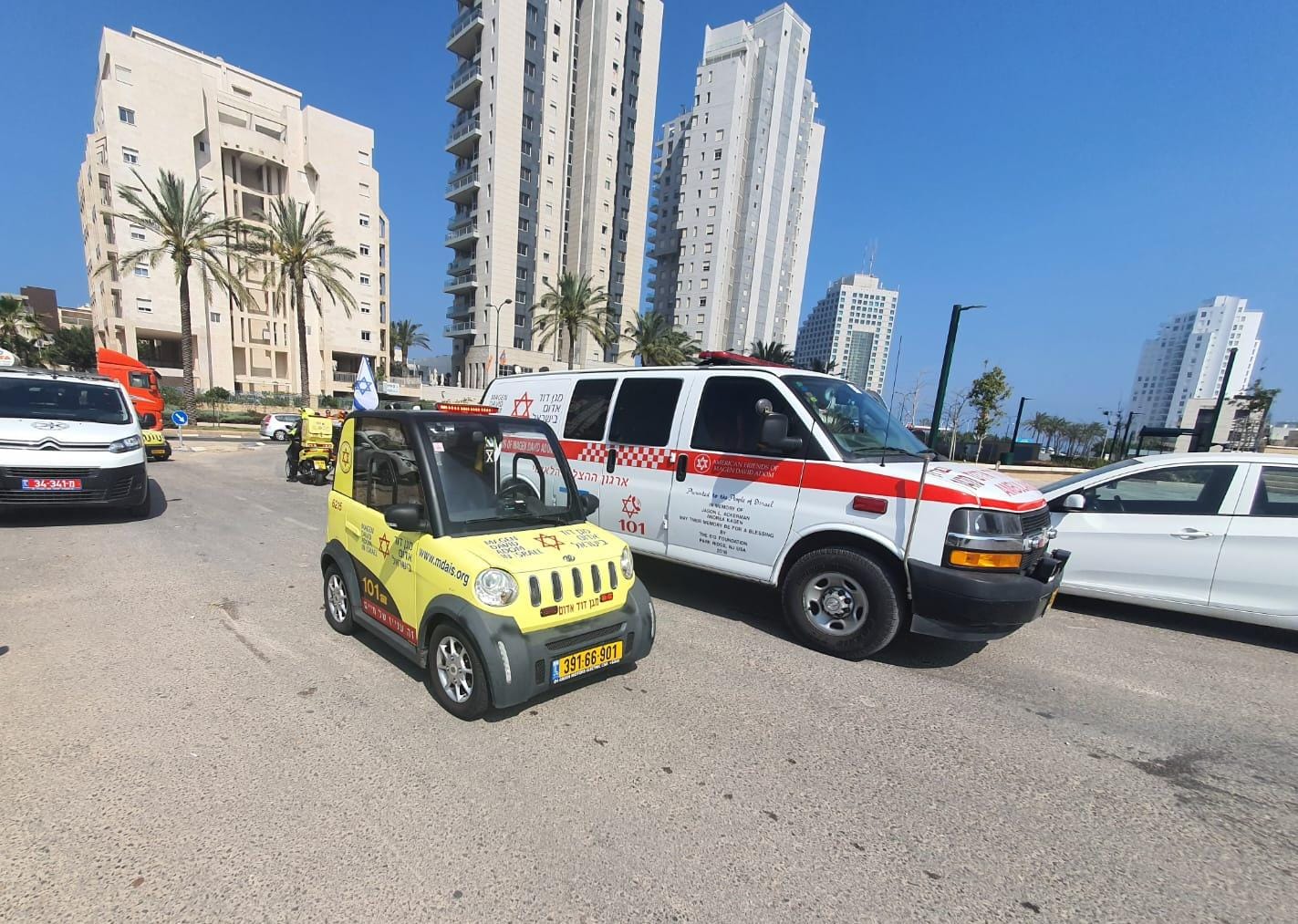אירוע ירי בנתניה: דיווח על אדם שנמצא ירוי ברכב