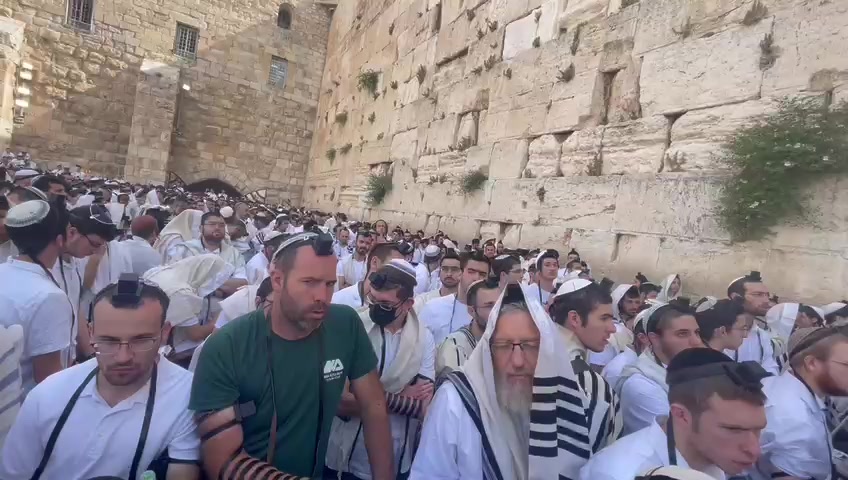 הרב הראשי בתפילה בכותל