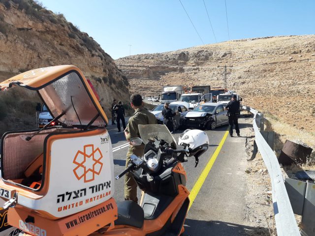 3 פצועים בתאונת דרכים סמוך למעלה מכמש