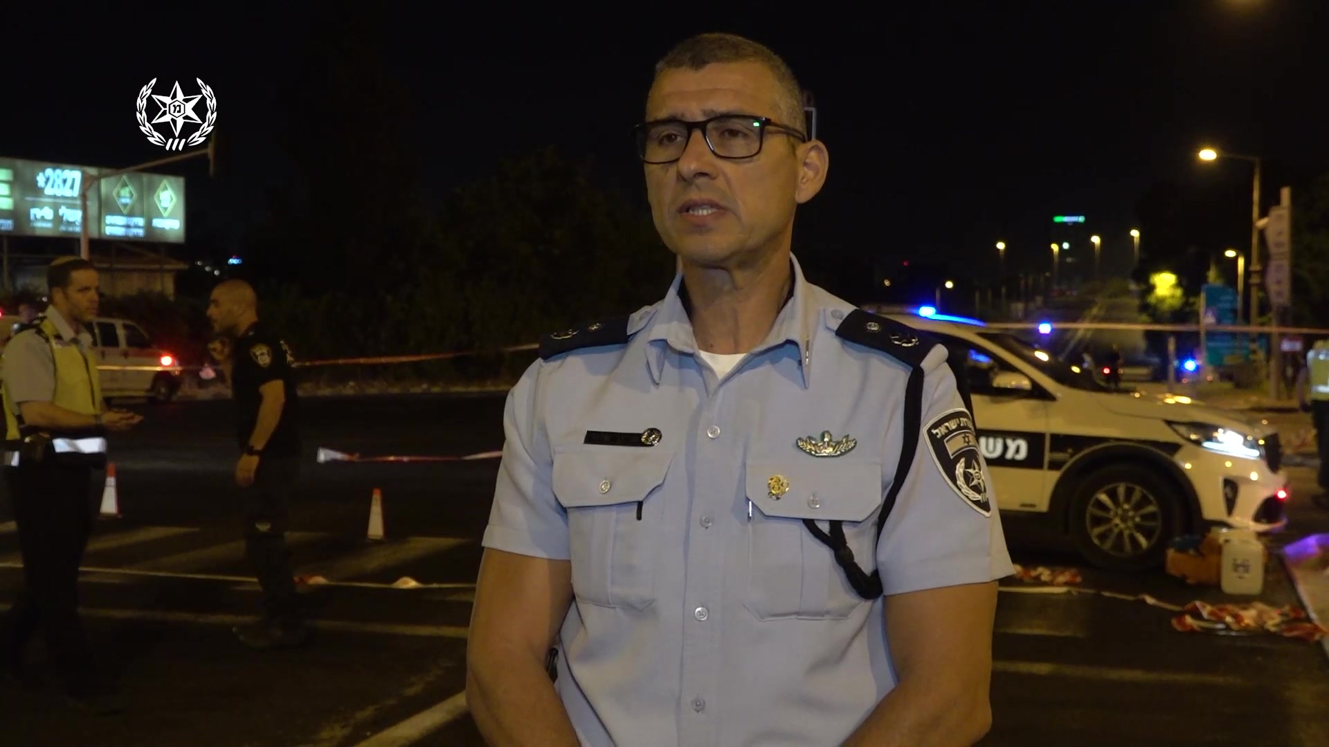 'צ שרון מנור דריסת שוטר צומת רעננה 17.07.2022