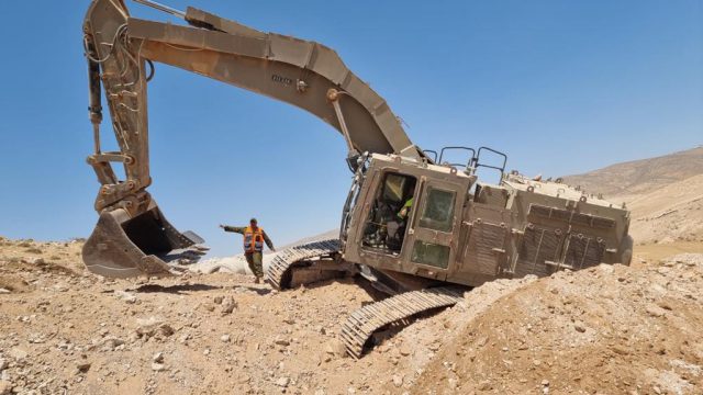 מכשול קו התפר במדבר יהודה (דובר צה"ל)