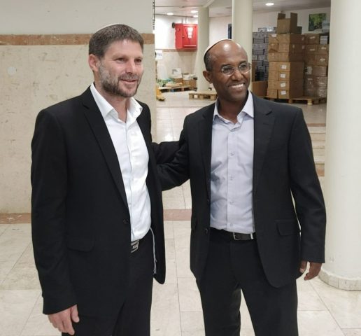 משה סלומון עם בצלאל סמוטריץ'