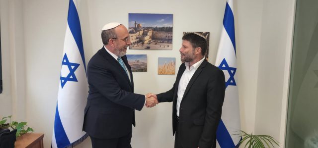 הרב דוד פיין עם סמוטריץ'