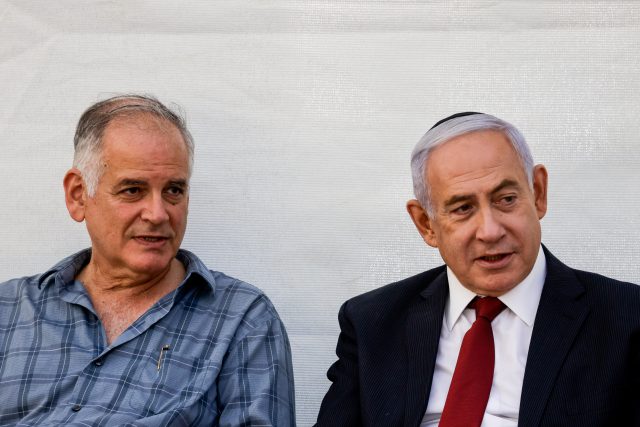 הנכדים: בנימין ועדו נתניהו (אוליביה פיטוסי/פלאש90)